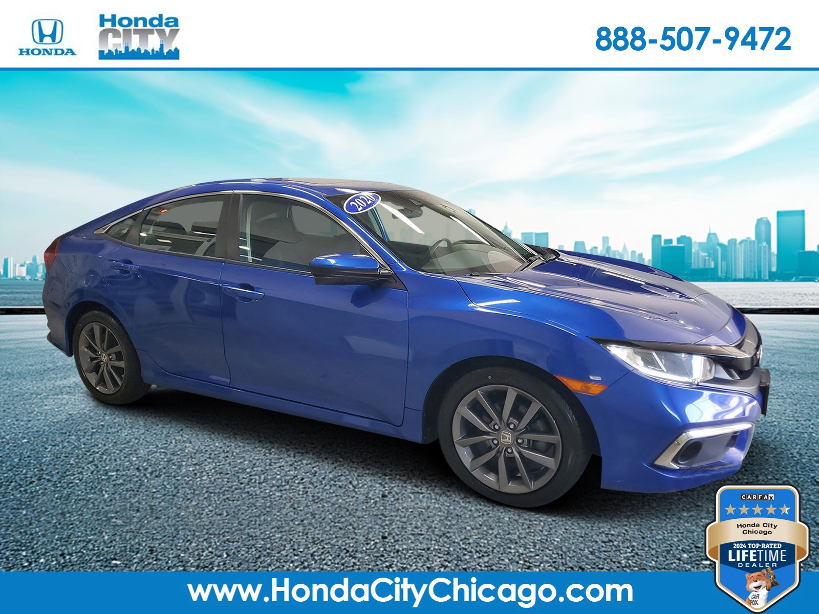 Certified 2020 Honda Civic EX