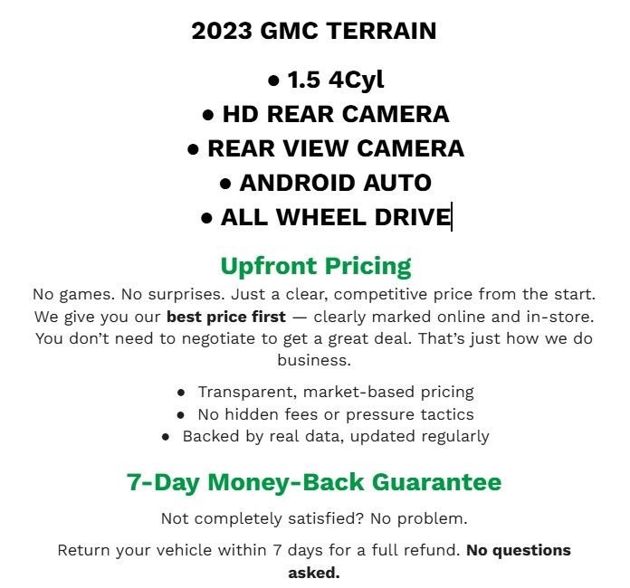 Used 2023 GMC Terrain SLE w/ Driver Convenience Package image 2