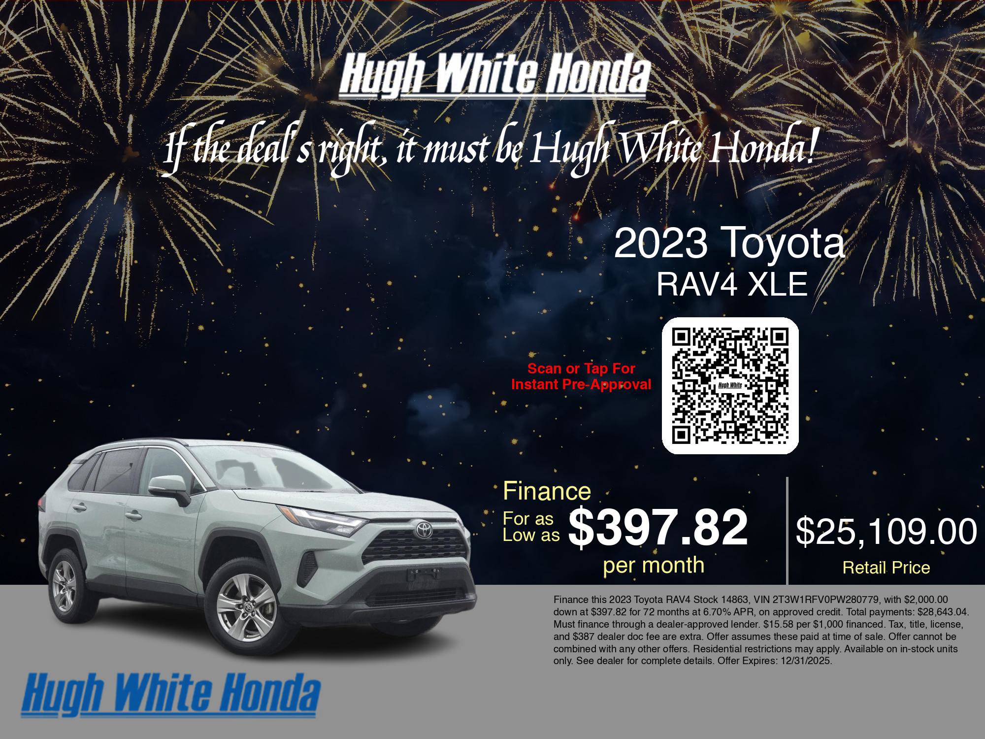 Used 2023 Toyota RAV4 XLE image 3