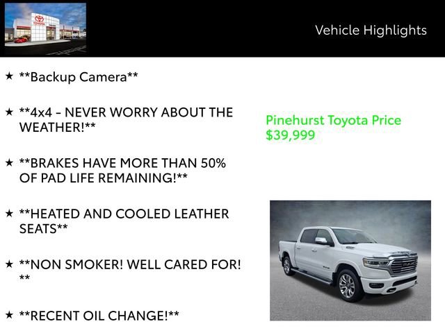 Used 2023 RAM 1500 Limited w/ Body Color Bumper Group image 19