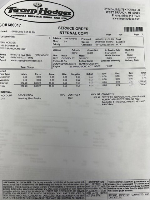 Used 2022 Chevrolet Equinox LT image 40