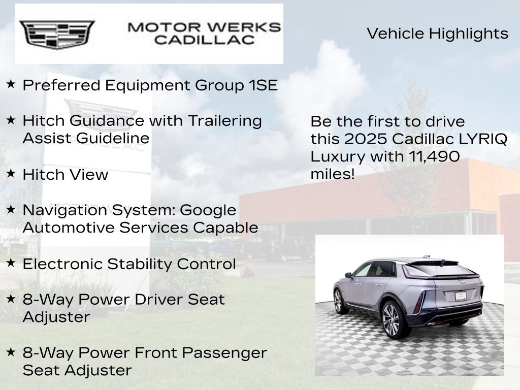 Certified 2025 Cadillac Lyriq Luxury w/ LPO, Floor Liner Package AWD/4WD image 6