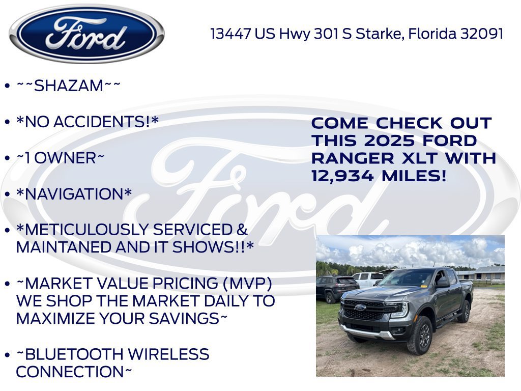 Certified 2025 Ford Ranger XLT w/ Trailer Tow Package RWD image 6