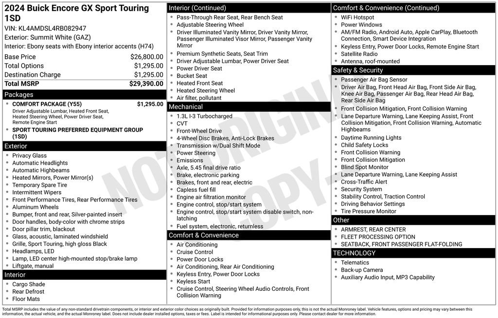 Certified 2024 Buick Encore GX Sport Touring w/ Comfort Package FWD image 11