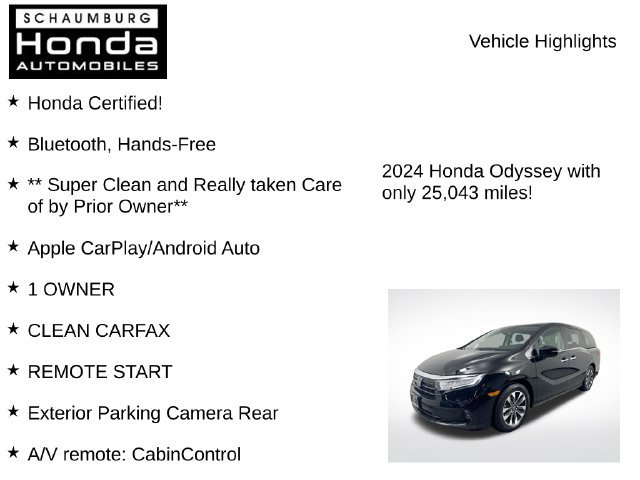 Certified 2024 Honda Odyssey EX-L image 14
