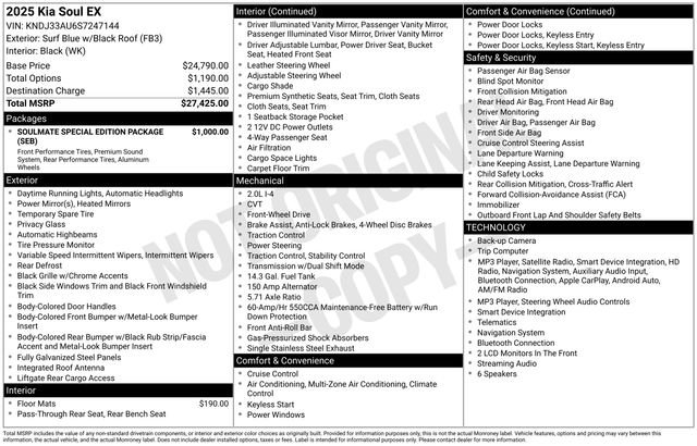 Used 2025 Kia Soul EX FWD image 34