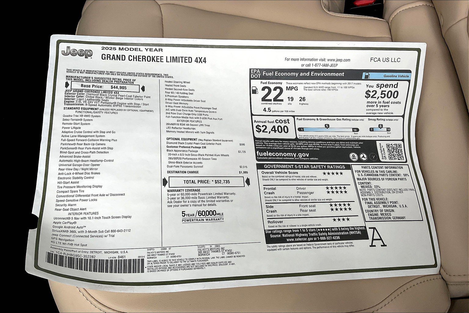 New 2025 Jeep Grand Cherokee Limited image 14