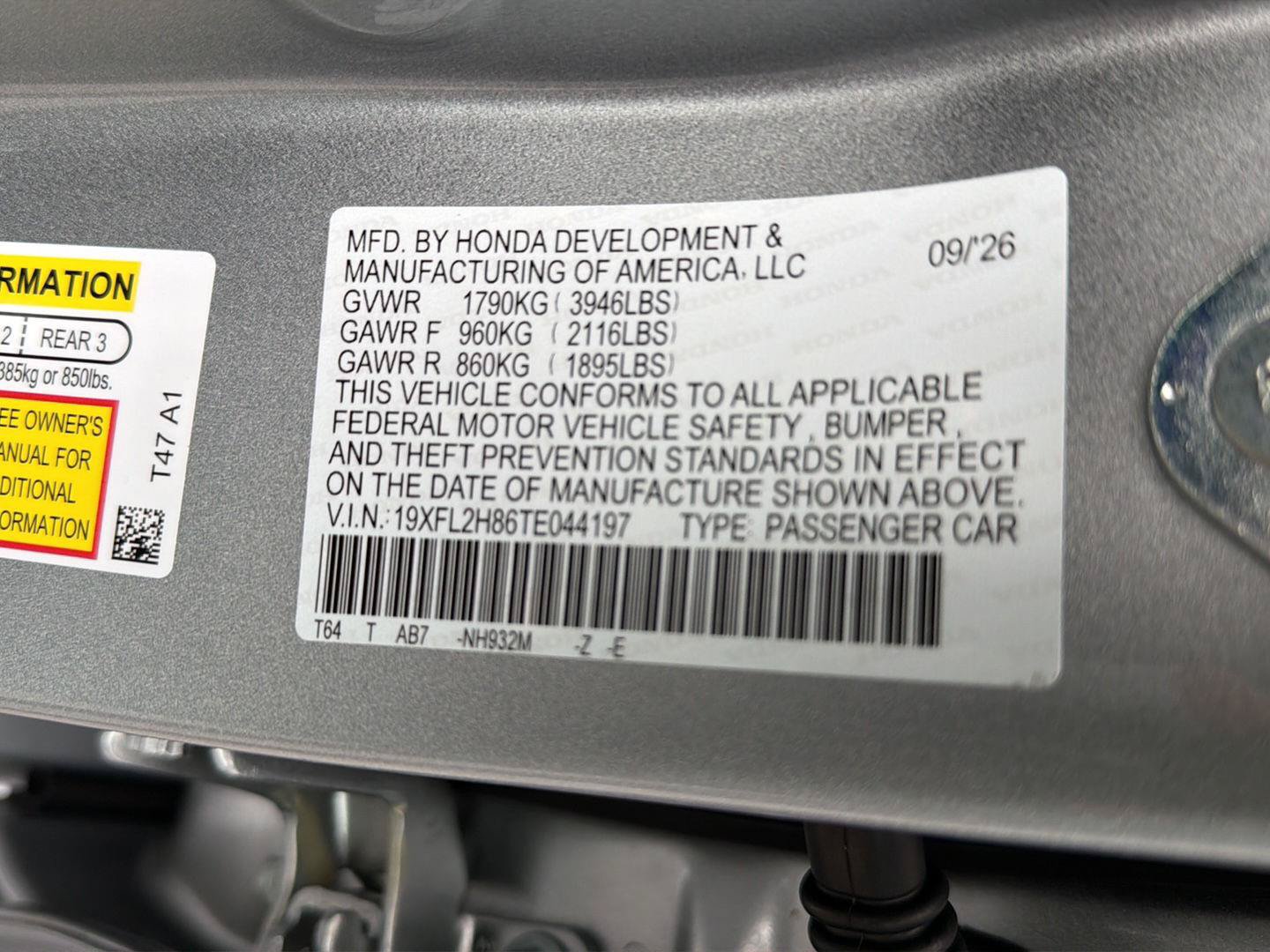 New 2026 Honda Civic Sport image 33