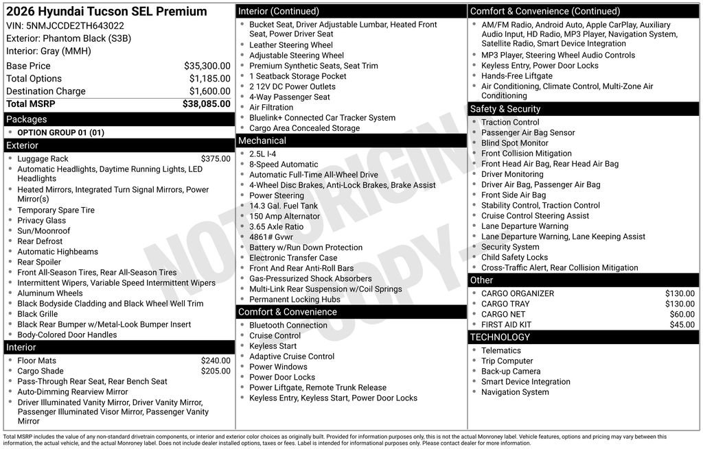 New 2026 Hyundai Tucson SEL image 4