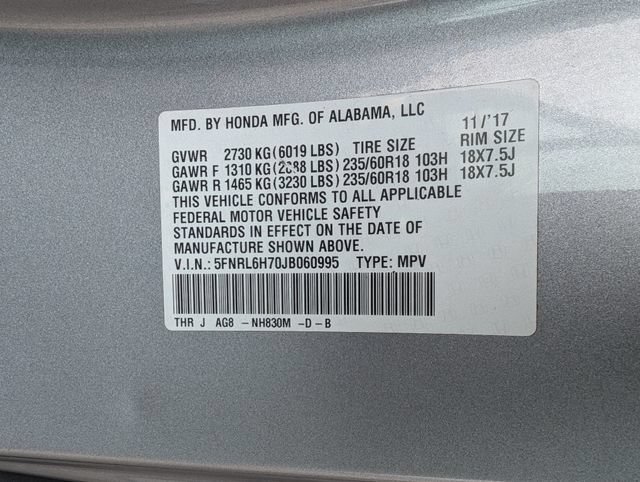 Used 2018 Honda Odyssey EX-L image 10