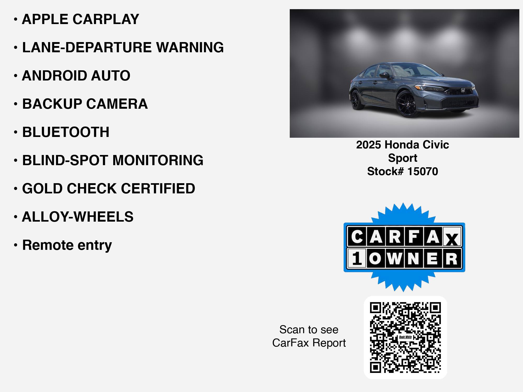 Used 2025 Honda Civic Sport image 7