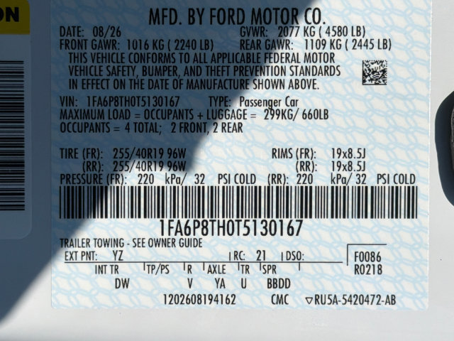 New 2026 Ford Mustang Coupe w/ Mustang Nite Pony Package RWD image 28
