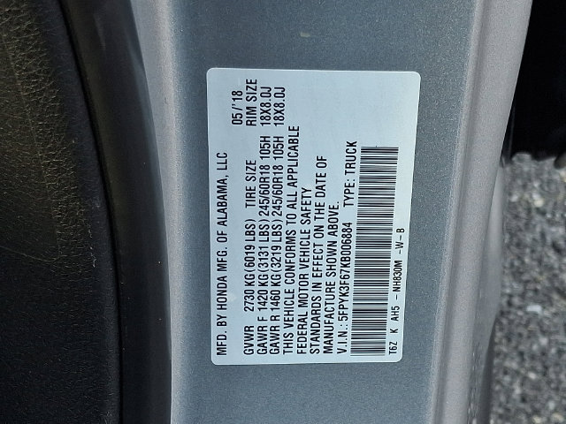 Used 2019 Honda Ridgeline RTL-T image 26