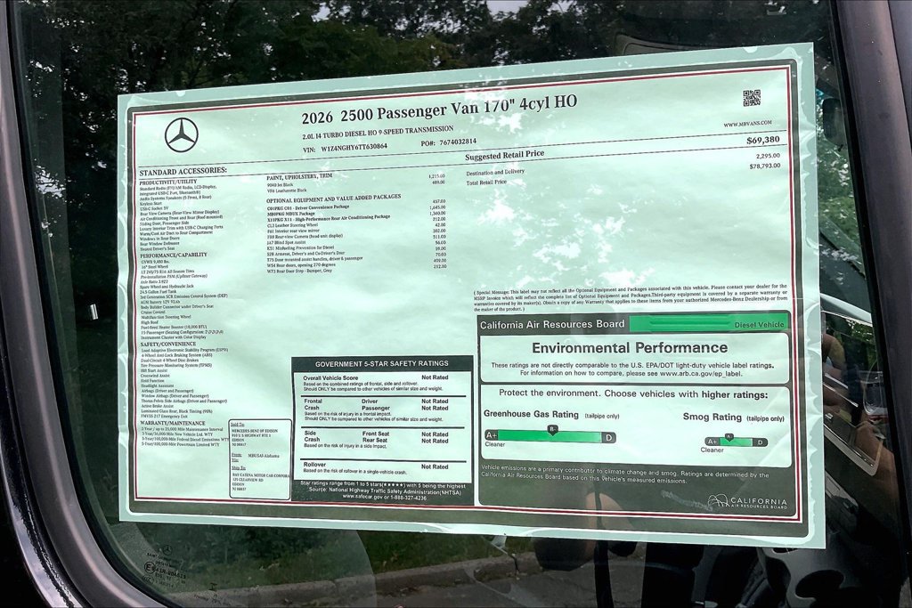 New 2026 Mercedes-Benz Sprinter 2500 image 13