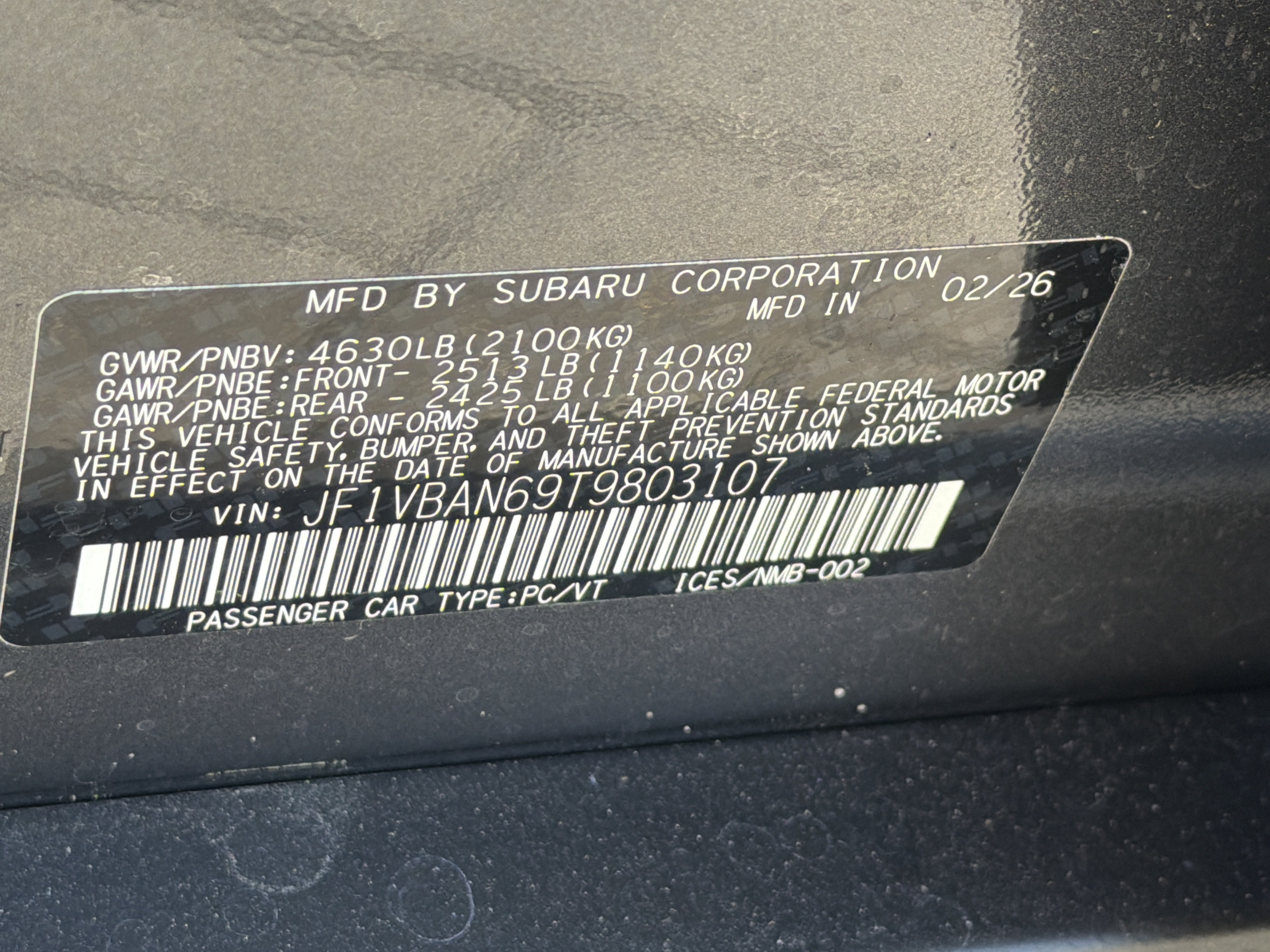 New 2026 Subaru WRX Limited AWD/4WD image 35