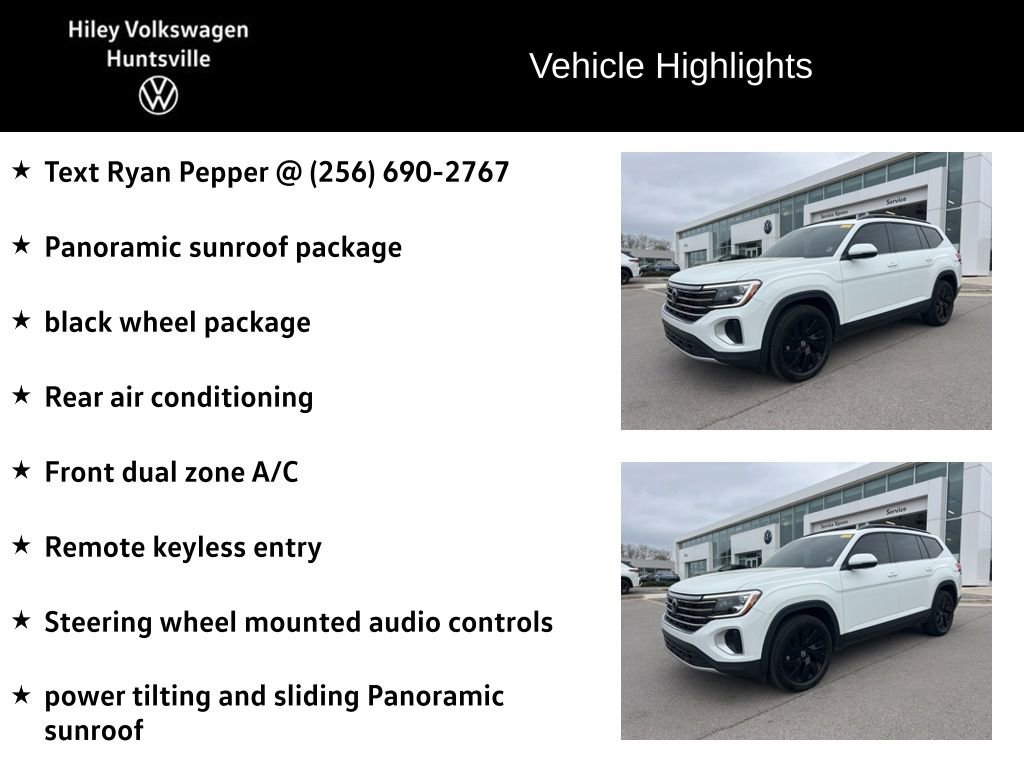 Used 2025 Volkswagen Atlas SE w/ Panoramic Sunroof Package image 6