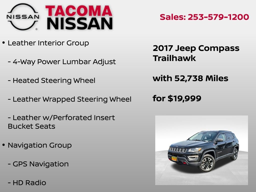 Used 2017 Jeep Compass Trailhawk w/ Leather Interior Group AWD/4WD image 18