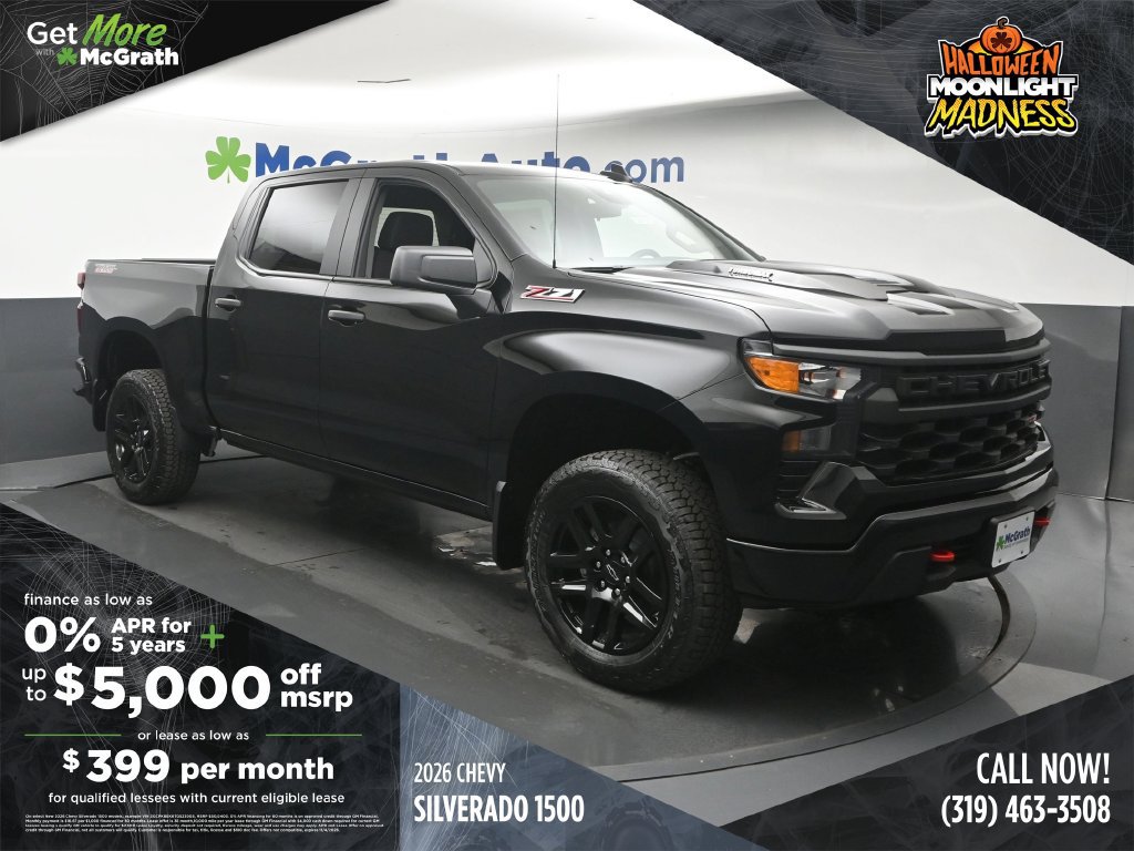 New 2026 Chevrolet Silverado 1500 Custom Trail Boss AWD/4WD image 1