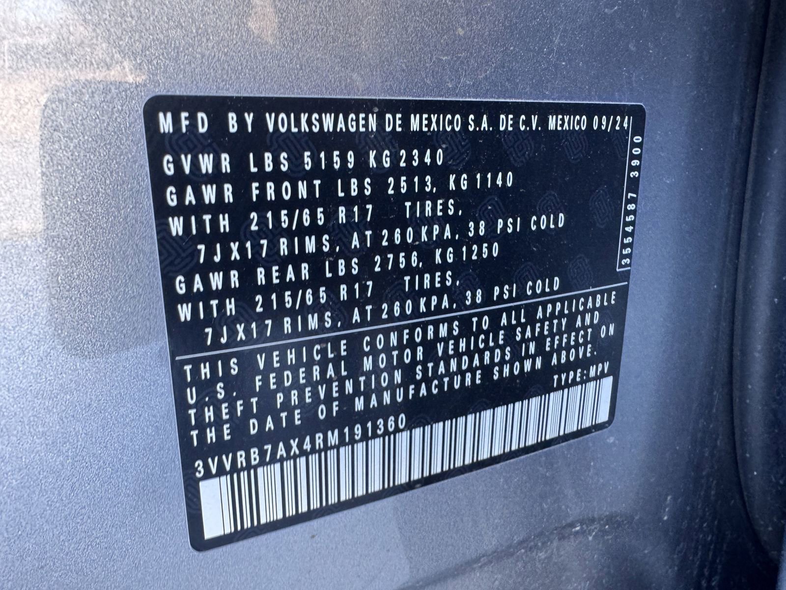 New 2024 Volkswagen Tiguan S image 26