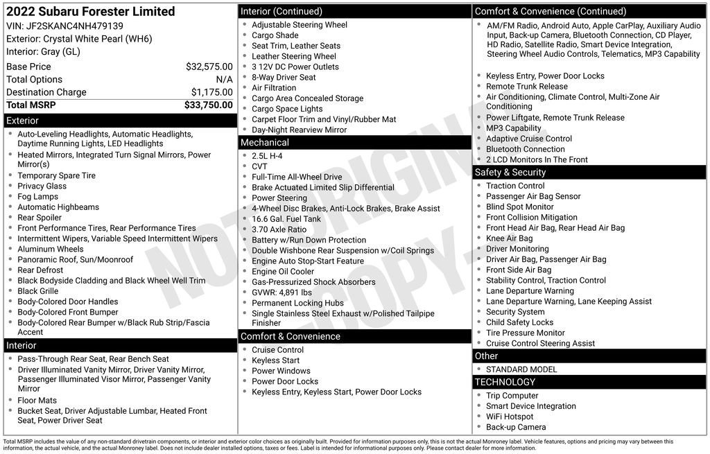 Used 2022 Subaru Forester Limited image 4
