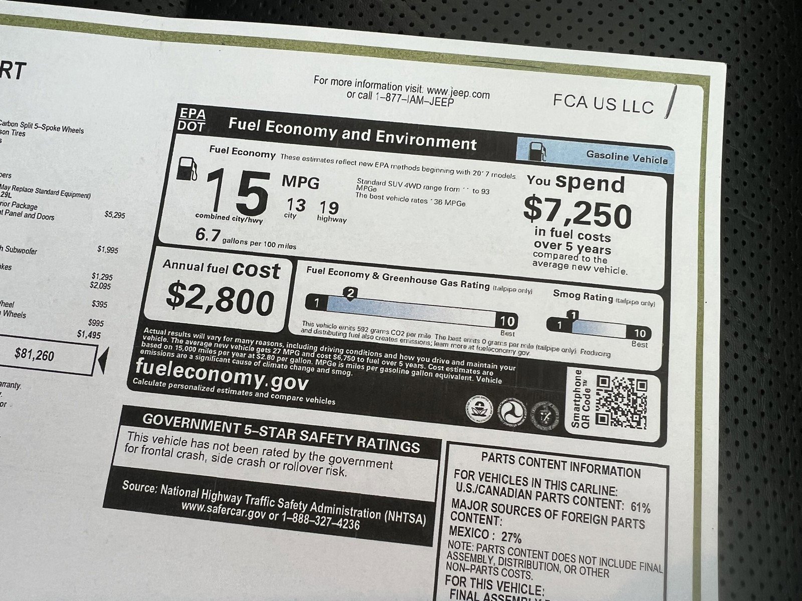 Used 2018 Jeep Grand Cherokee SRT image 44