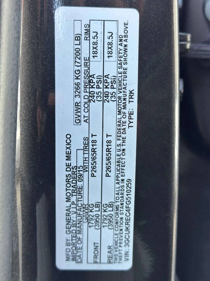 Used 2015 Chevrolet Silverado 1500 LT AWD/4WD image 13