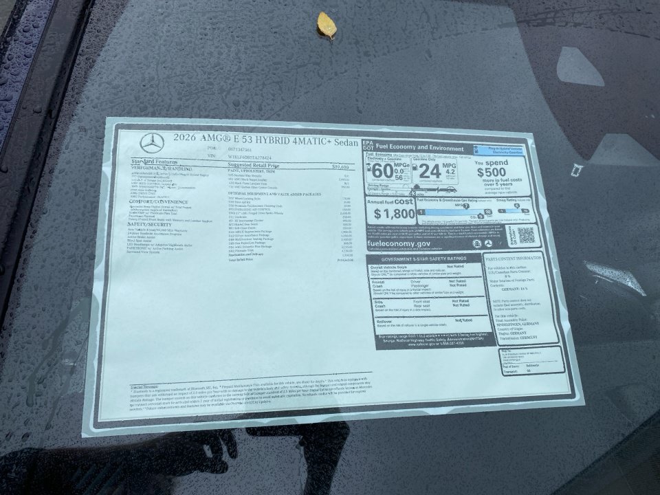 New 2026 Mercedes-Benz E 53 AMG e 4MATIC Sedan image 33