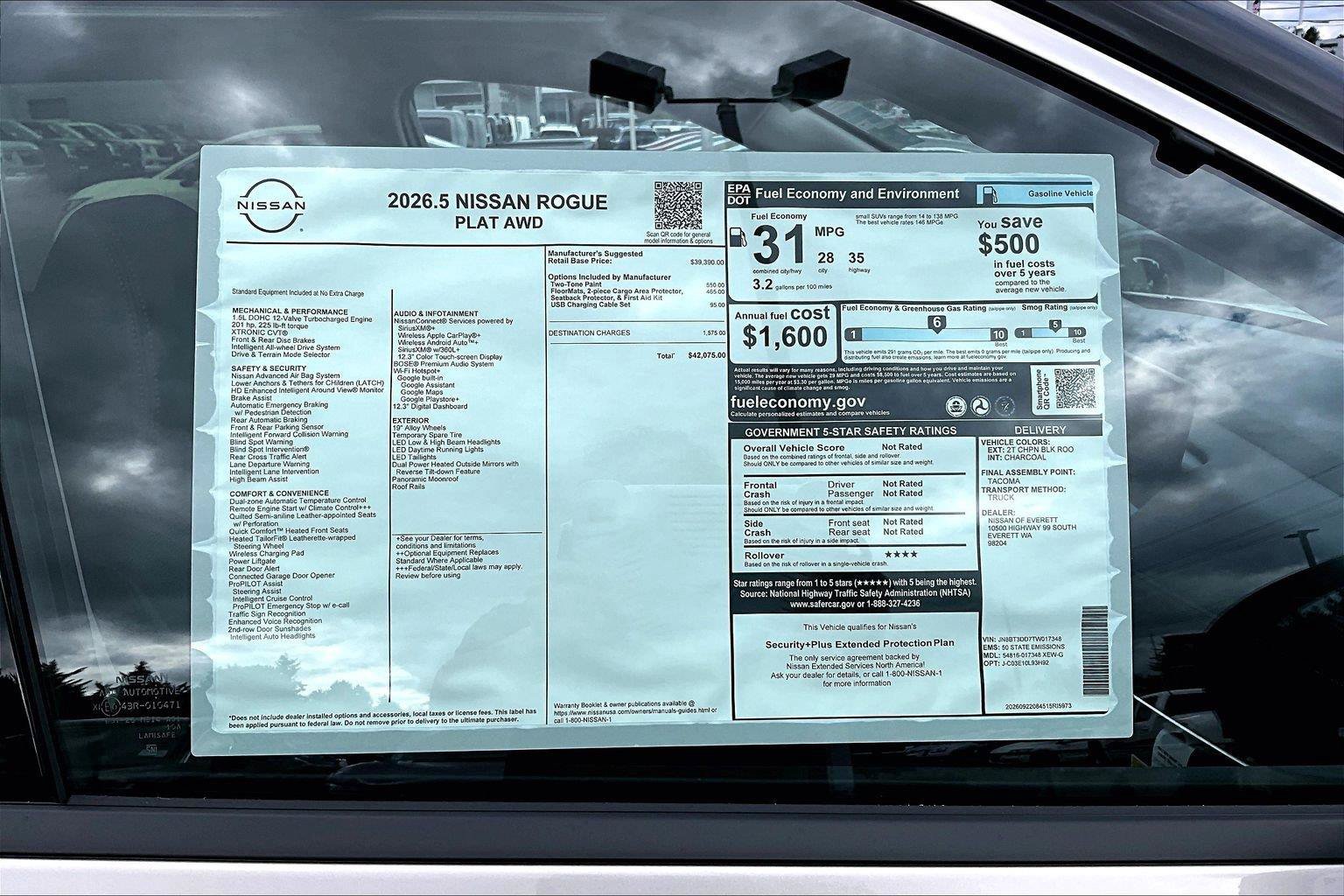 New 2026 Nissan Rogue Platinum AWD/4WD image 15