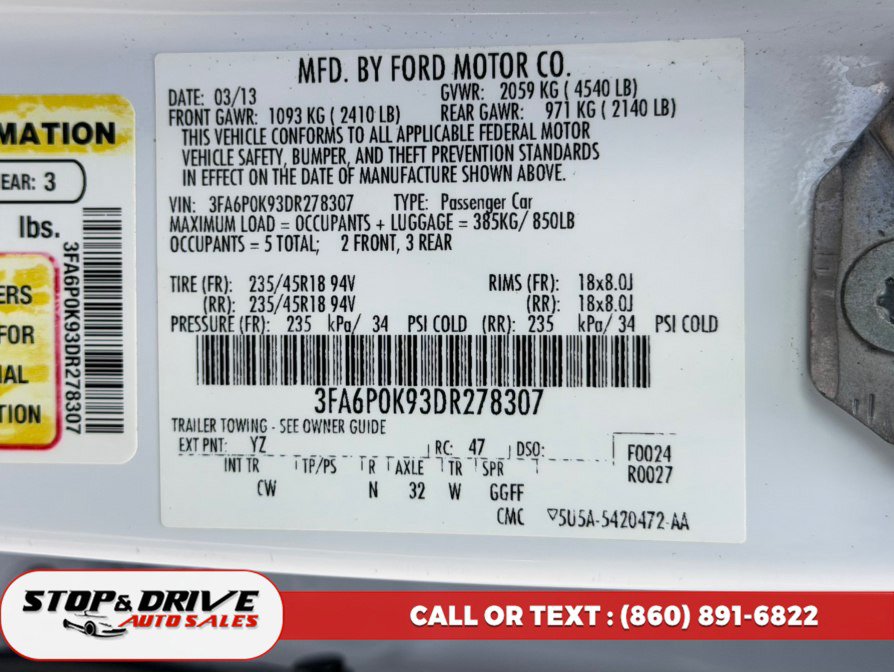 Used 2013 Ford Fusion Titanium w/ Titanium Driver Assist Pkg FWD image 21