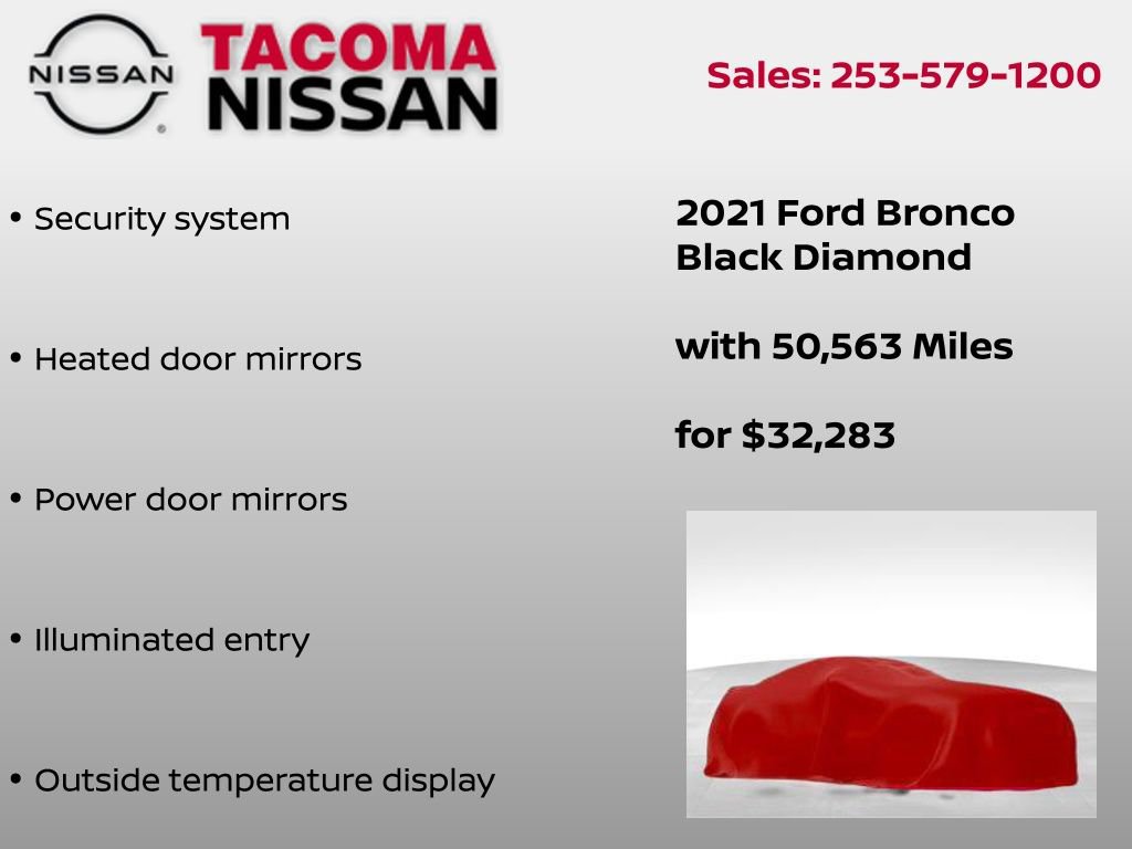 Used 2021 Ford Bronco Black Diamond image 9