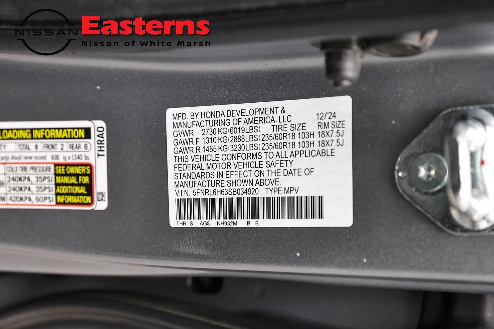 Used 2025 Honda Odyssey EX-L image 35
