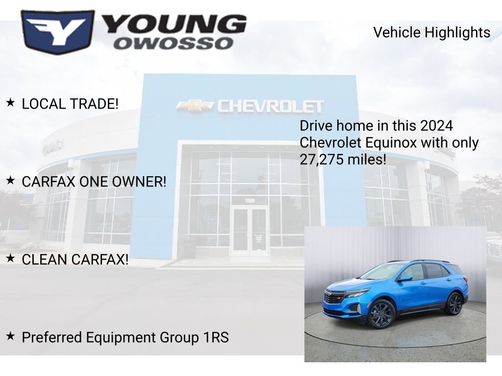 Certified 2024 Chevrolet Equinox RS w/ LPO, Floor Liner Package FWD image 7