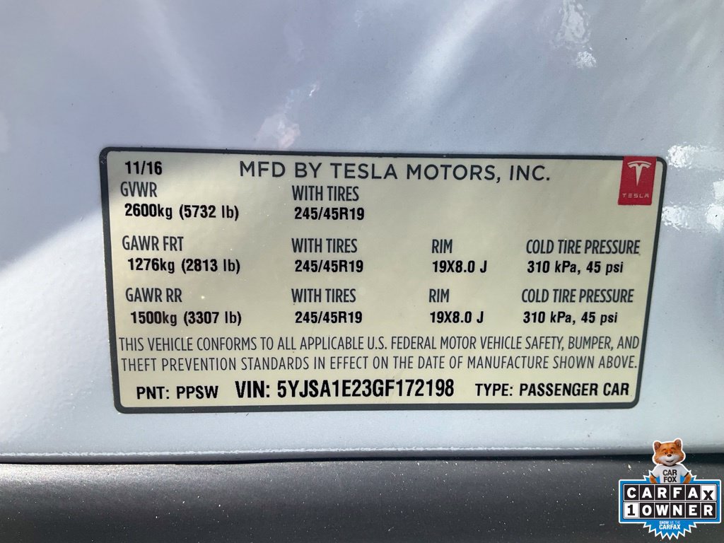 Used 2016 Tesla Model S 75D AWD/4WD image 22