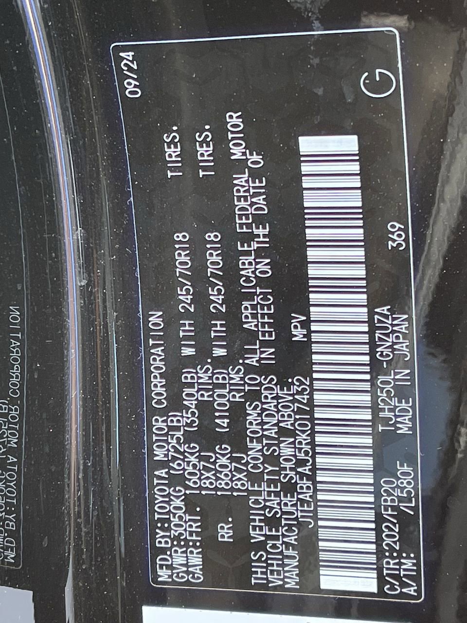 Used 2024 Toyota Land Cruiser 1958 image 29