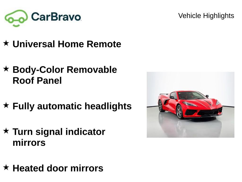 Certified 2023 Chevrolet Corvette Stingray Preferred Cpe w/ Z51 Performance Package image 9