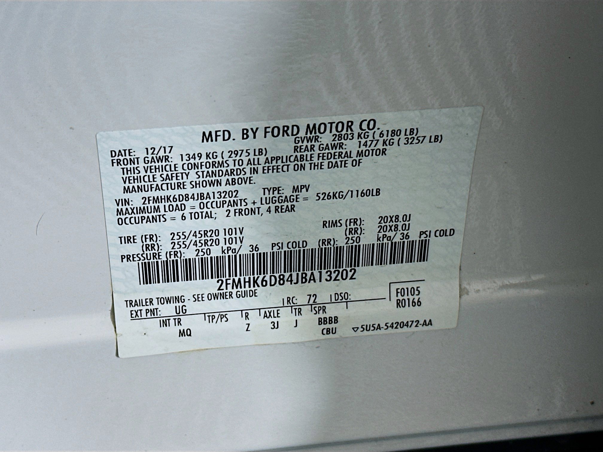 Used 2018 Ford Flex Limited w/ Equipment Group 301A image 12