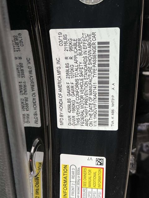 Used 2019 Honda Accord LX image 28