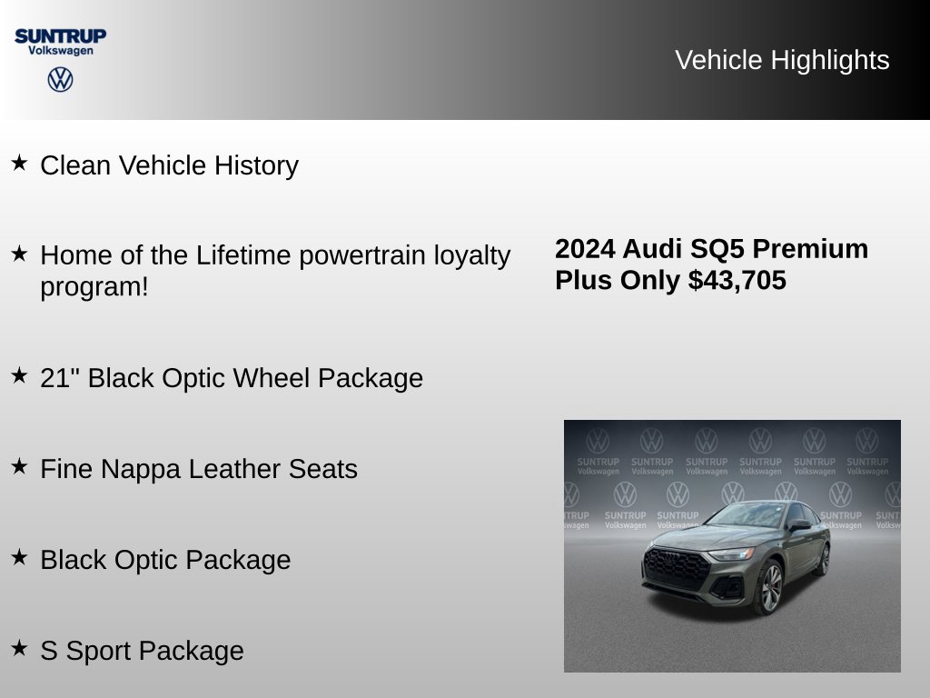 Used 2024 Audi SQ5 Premium Plus w/ S Sport Package AWD/4WD image 8