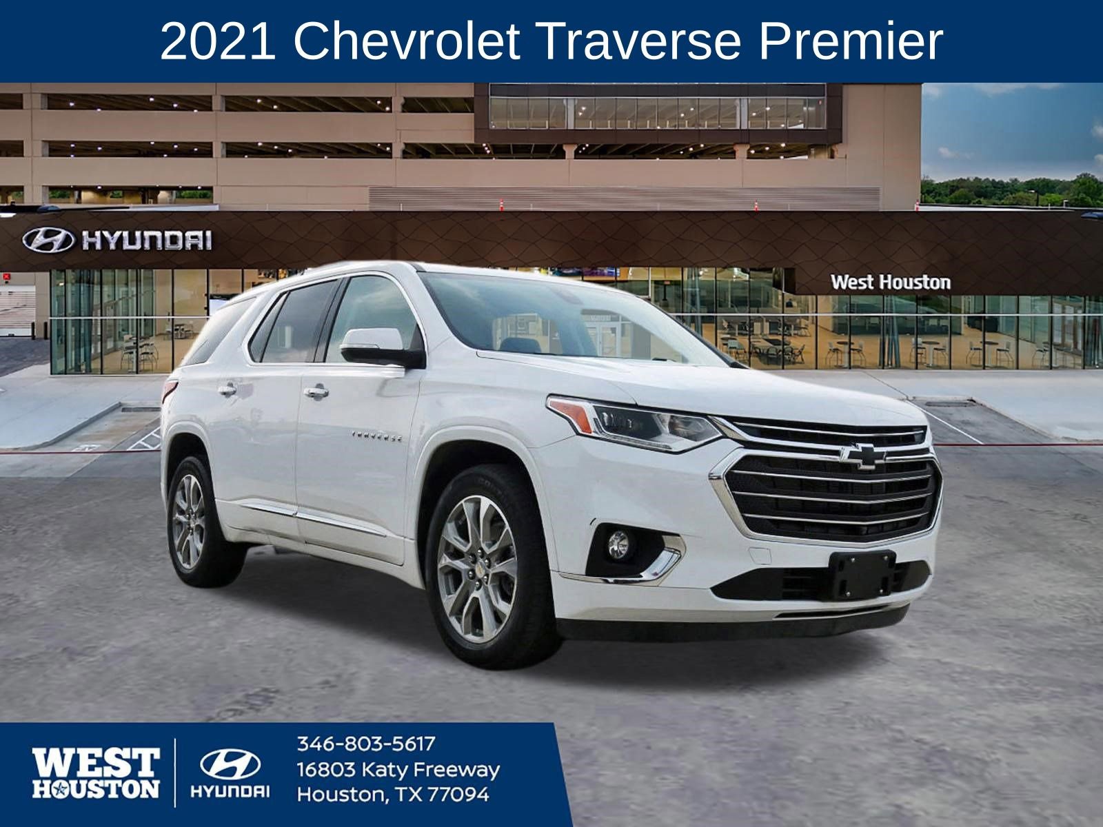 Used 2021 Chevrolet Traverse Premier w/ LPO, Floor Liner Package FWD image 1