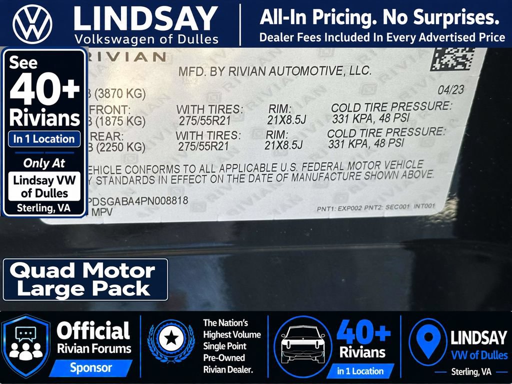 Used 2023 Rivian R1S Adventure AWD/4WD image 27