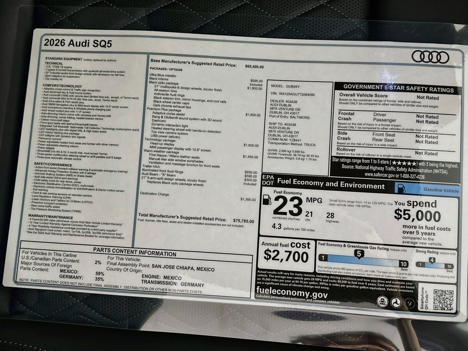 New 2026 Audi SQ5 Premium Plus AWD/4WD image 48