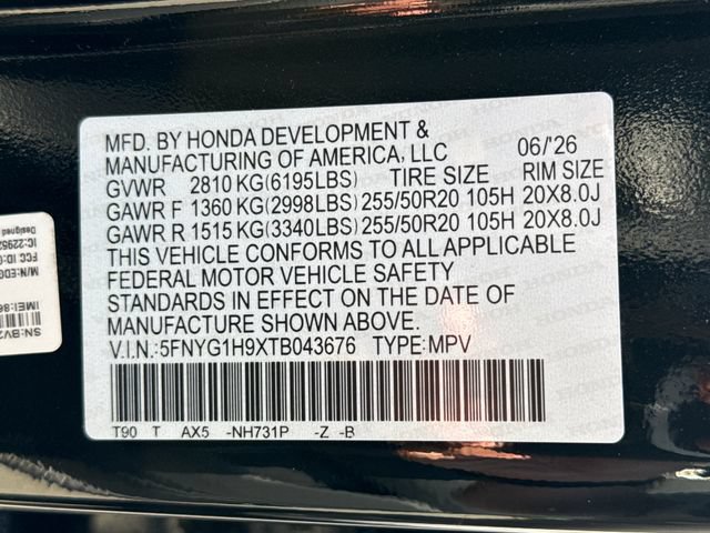 New 2026 Honda Pilot Black Edition image 21