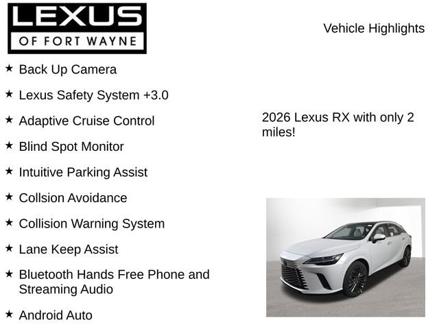 New 2026 Lexus RX 350 image 7