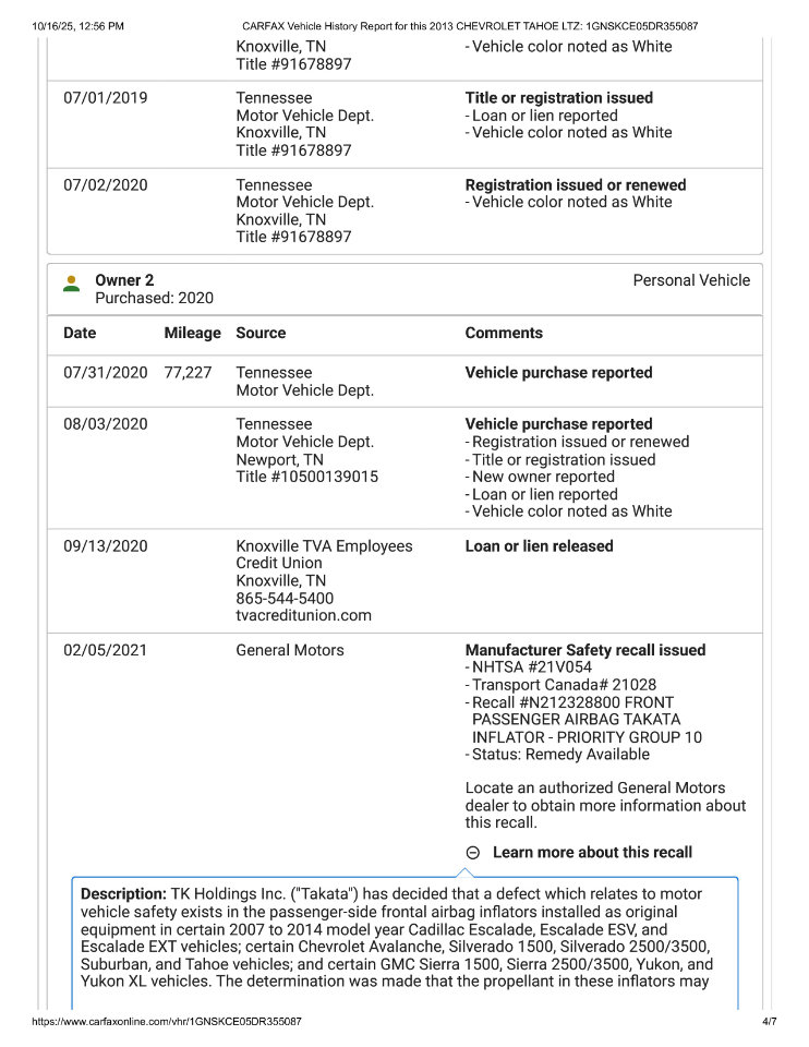 Used 2013 Chevrolet Tahoe LTZ image 90