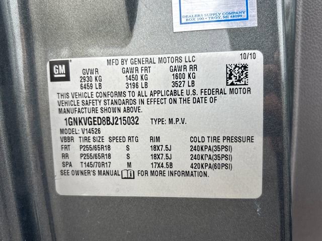 Used 2011 Chevrolet Traverse LT w/ Personal Connectivity Package image 25