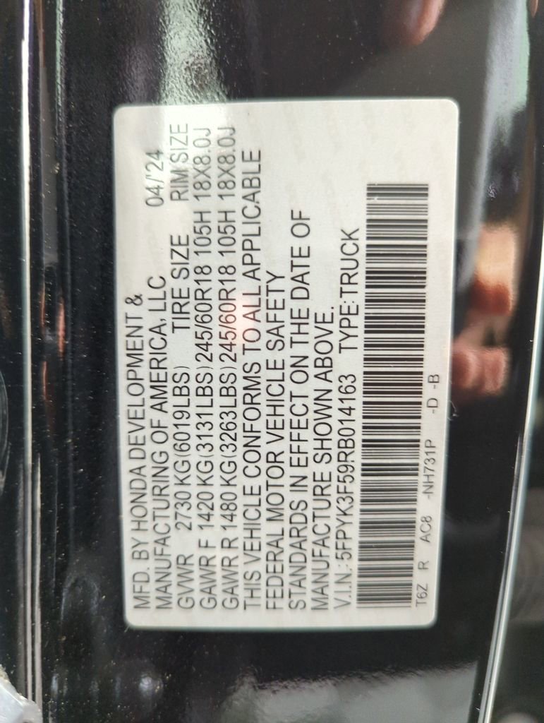 Certified 2024 Honda Ridgeline RTL image 26