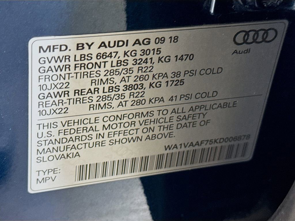 Used 2019 Audi Q7 3.0T Prestige w/ Prestige Package AWD/4WD image 43