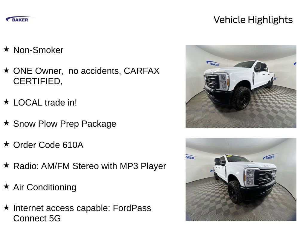 Used 2025 Ford F350 XL w/ Snow Plow Prep Package AWD/4WD image 4