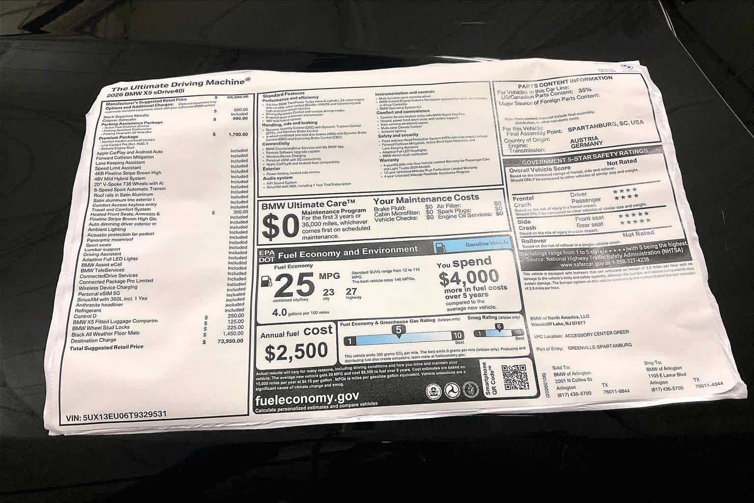 New 2026 BMW X5 sDrive40i w/ Premium Package image 19