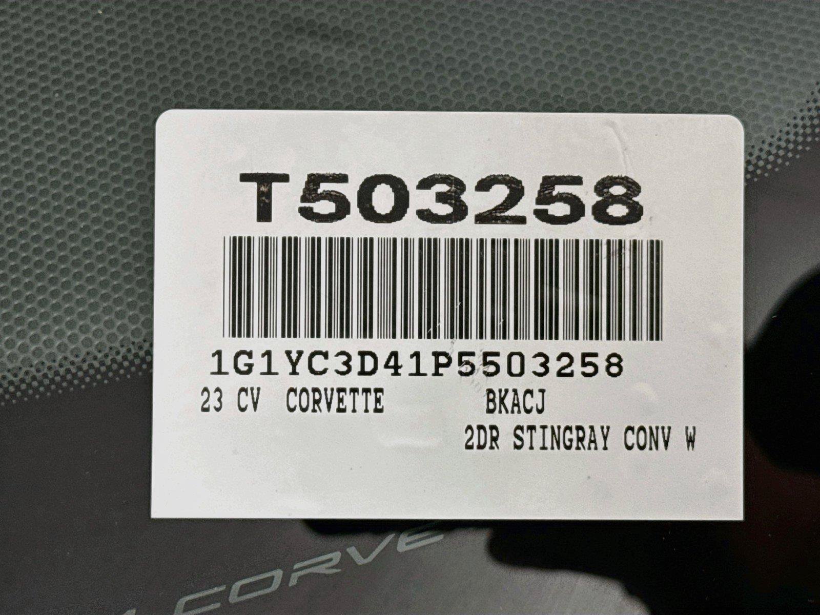 Used 2023 Chevrolet Corvette Stingray Premium Conv w/ Z51 Performance Package RWD image 43